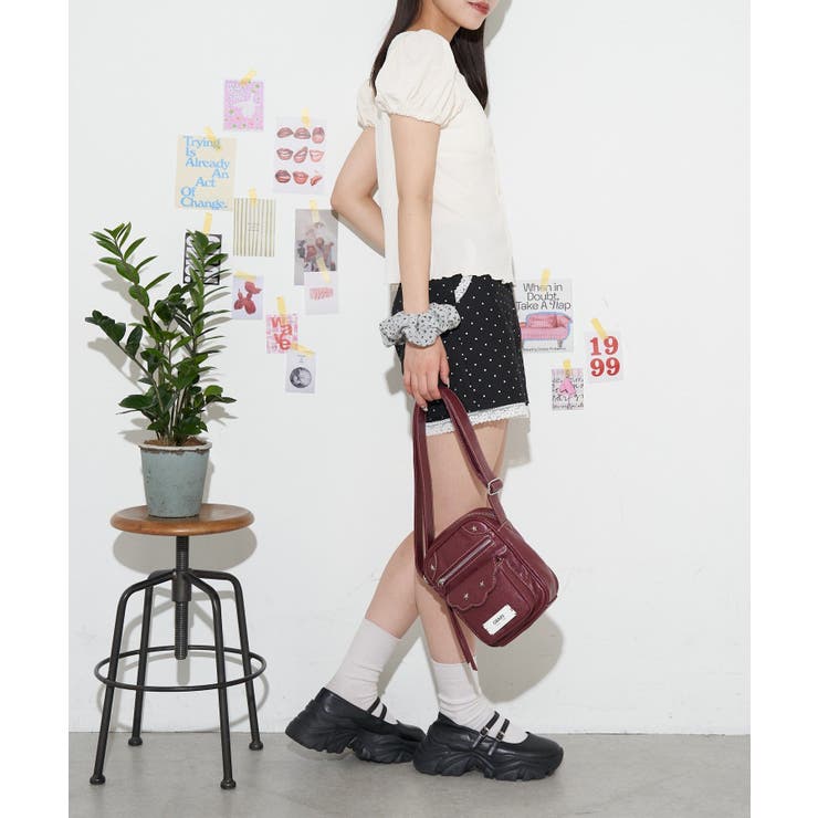 【Ciaopanic】【neutral】シャーリングショートスリーブカットソ… | PAL GROUP OUTLET | 詳細画像20 