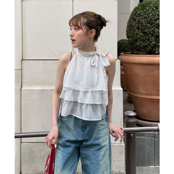 【Ciaopanic】【あや企画】2WAYアソート柄ティアードノースリーブフ… | PAL GROUP OUTLET | 詳細画像12 