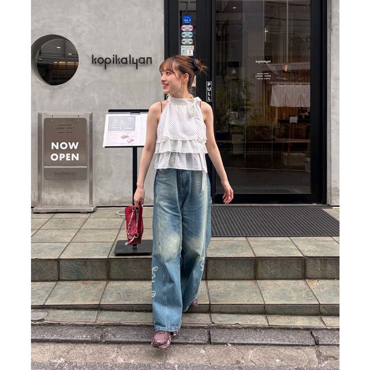 【Ciaopanic】【あや企画】2WAYアソート柄ティアードノースリーブフ… | PAL GROUP OUTLET | 詳細画像16 