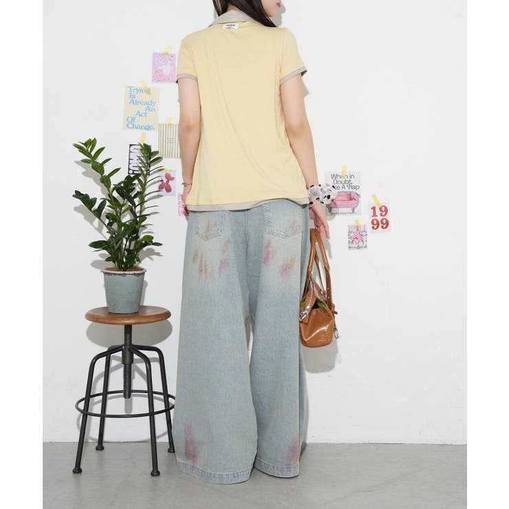 【Ciaopanic】【neutral】レイヤードシアーニットポロ | PAL GROUP OUTLET | 詳細画像5 