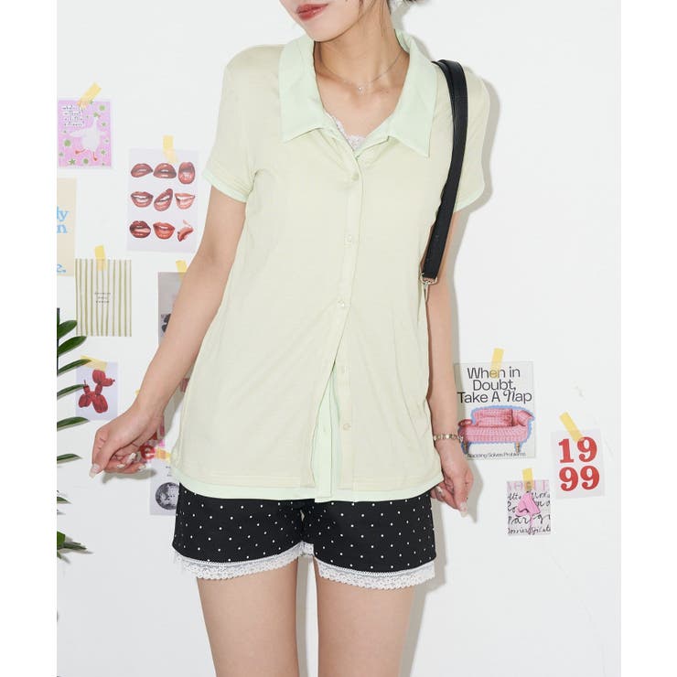 MINT | 【Ciaopanic】【neutral】レイヤードシアーニットポロ | PAL GROUP OUTLET