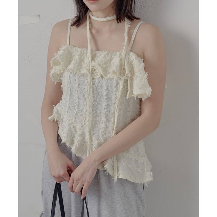 IVO | 【mline】チョーカー付き ヘムキャミ | PAL GROUP OUTLET