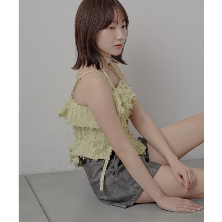 GRN | 【mline】チョーカー付き ヘムキャミ | PAL GROUP OUTLET