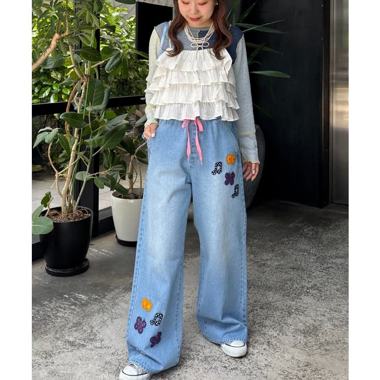 【CIAOPANIC TYPY】H.Sワッペン付ワイドデニム | PAL GROUP OUTLET | 詳細画像5 