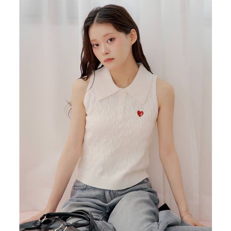 WHT | 【Chico】ケーブルアメスリポロKT | PAL GROUP OUTLET