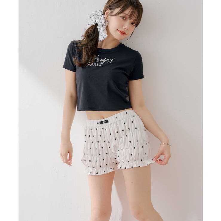 D/WHT | 【Chico】シャーリングバルーンSPT | PAL GROUP OUTLET