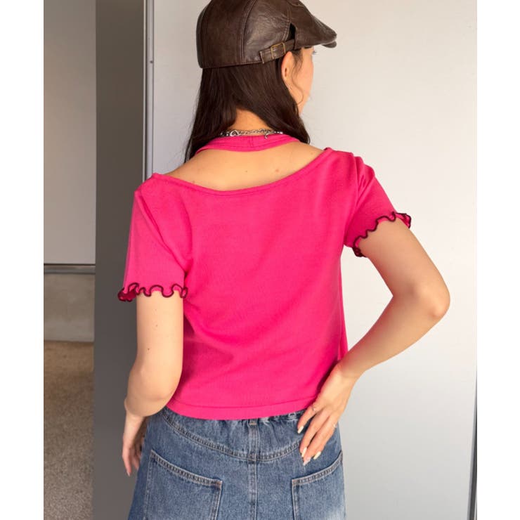 【w closet】ホルターレイヤードニットT | PAL GROUP OUTLET | 詳細画像3 