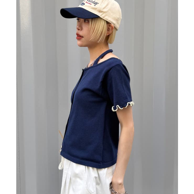 【w closet】ホルターレイヤードニットT | PAL GROUP OUTLET | 詳細画像10 