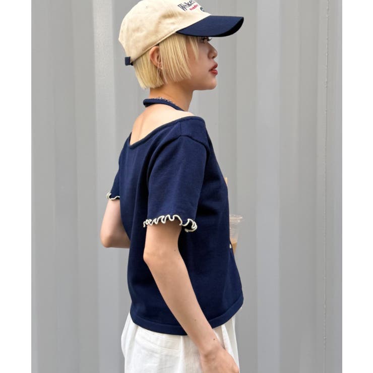 【w closet】ホルターレイヤードニットT | PAL GROUP OUTLET | 詳細画像12 
