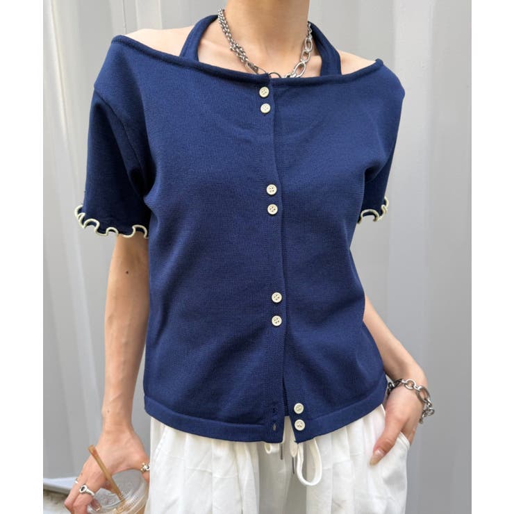 【w closet】ホルターレイヤードニットT | PAL GROUP OUTLET | 詳細画像13 