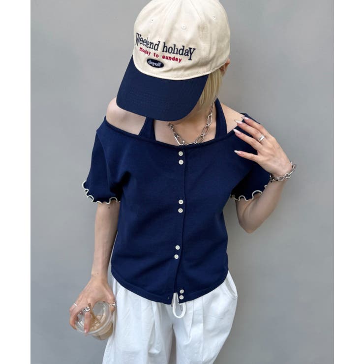 【w closet】ホルターレイヤードニットT | PAL GROUP OUTLET | 詳細画像14 