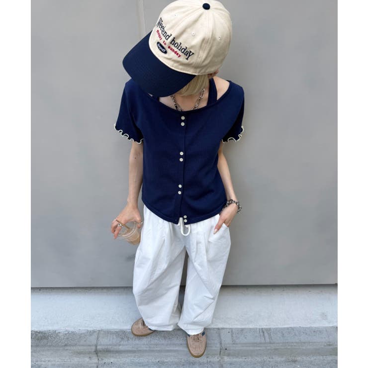 【w closet】ホルターレイヤードニットT | PAL GROUP OUTLET | 詳細画像15 