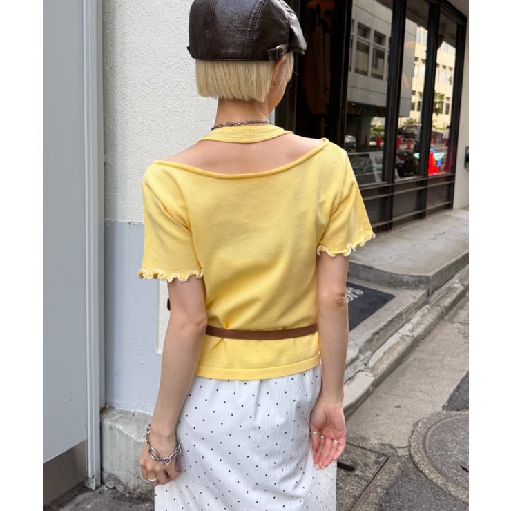 【w closet】ホルターレイヤードニットT | PAL GROUP OUTLET | 詳細画像21 