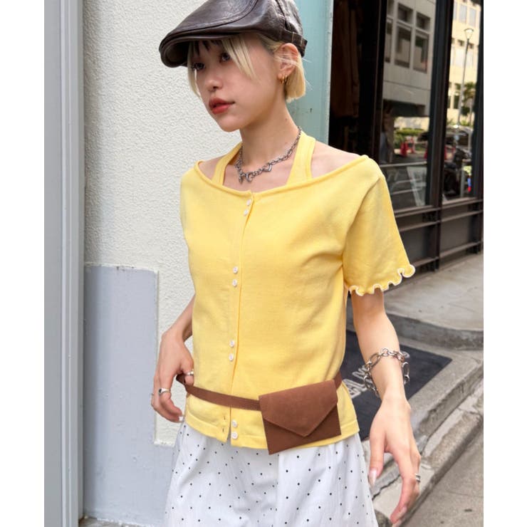 【w closet】ホルターレイヤードニットT | PAL GROUP OUTLET | 詳細画像22 