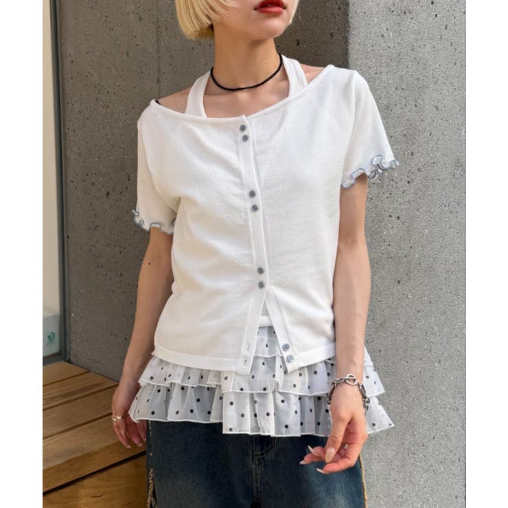 【w closet】ホルターレイヤードニットT | PAL GROUP OUTLET | 詳細画像28 