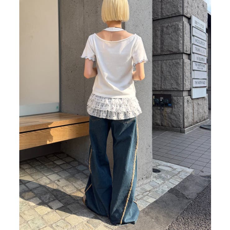 【w closet】ホルターレイヤードニットT | PAL GROUP OUTLET | 詳細画像34 