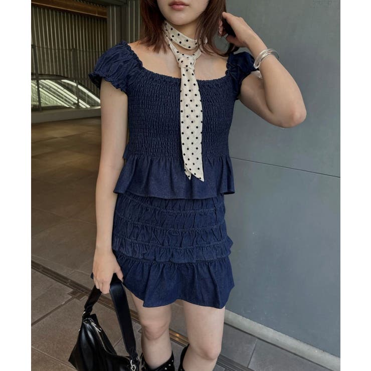 【mline】シャーリングミニスカ | PAL GROUP OUTLET | 詳細画像4 