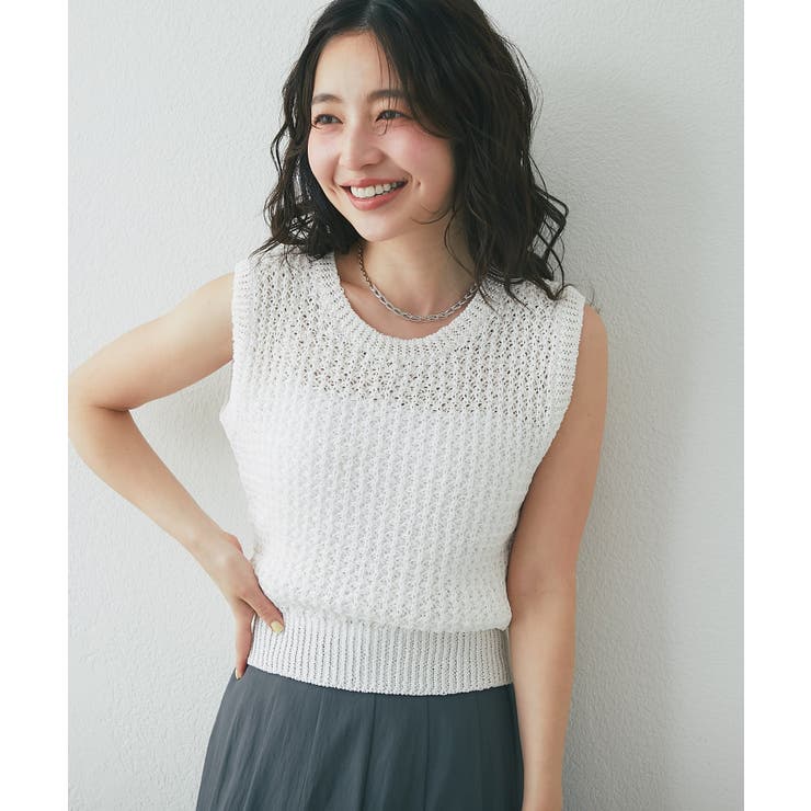 WH | 【La boutique BonBon】コンパクトノースリKN | PAL GROUP OUTLET