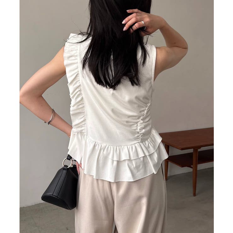 【CAPRICIEUX LE'MAGE】アシメフリルノースリT | PAL GROUP OUTLET | 詳細画像10 