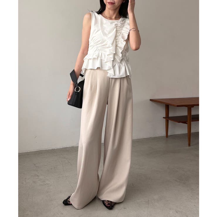 【CAPRICIEUX LE'MAGE】アシメフリルノースリT | PAL GROUP OUTLET | 詳細画像12 