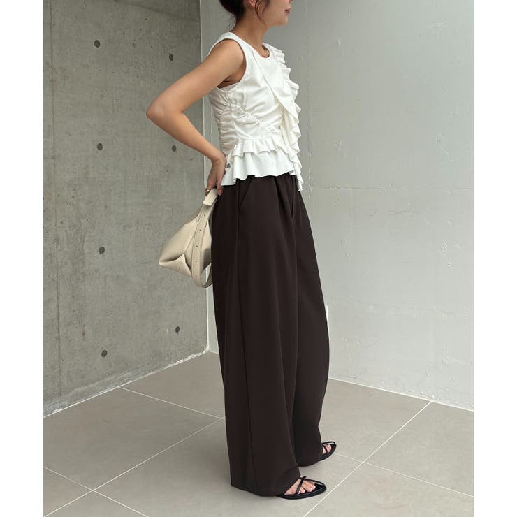 【CAPRICIEUX LE'MAGE】アシメフリルノースリT | PAL GROUP OUTLET | 詳細画像14 