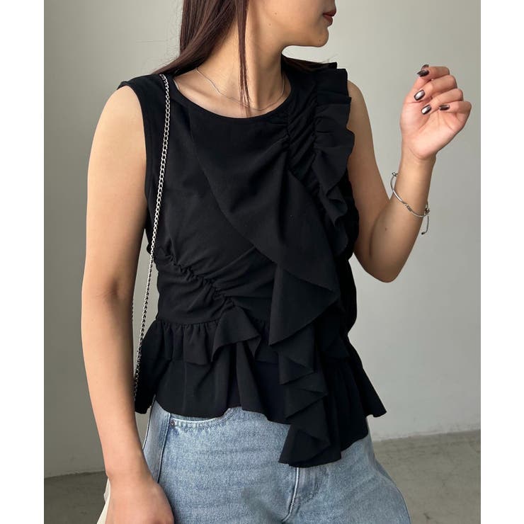 【CAPRICIEUX LE'MAGE】アシメフリルノースリT | PAL GROUP OUTLET | 詳細画像48 