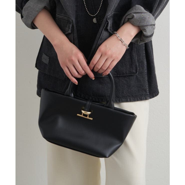 BK | 【Loungedress】【GALENA】メタルトグルミニトートBag | PAL GROUP OUTLET