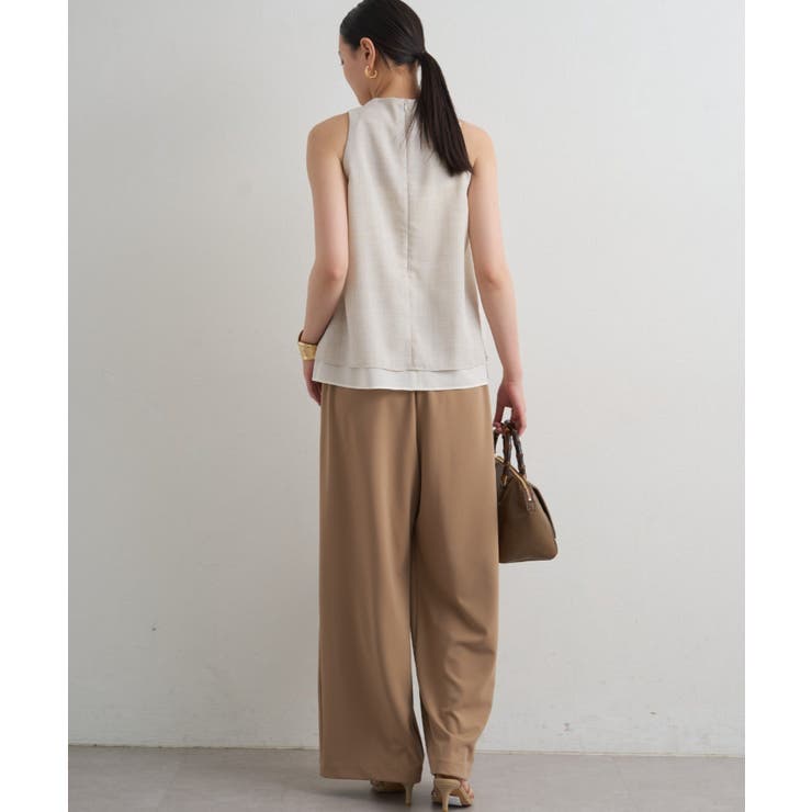 【Loungedress】麻調ドレープBL | PAL GROUP OUTLET | 詳細画像4 
