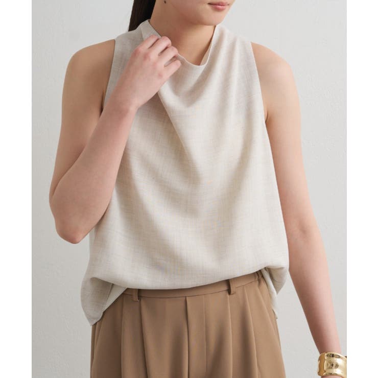 【Loungedress】麻調ドレープBL | PAL GROUP OUTLET | 詳細画像6 