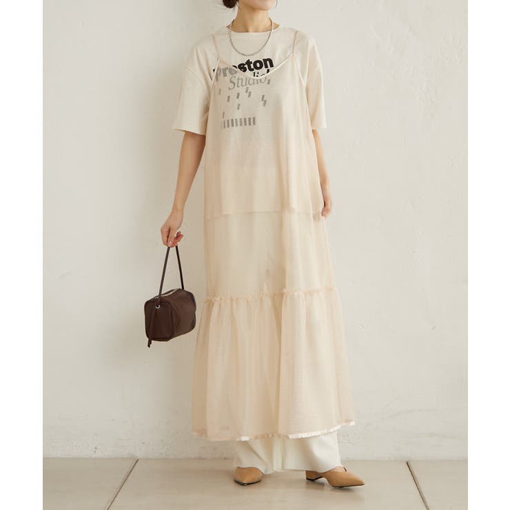 【Omekashi】メッシュキャミワンピース | PAL GROUP OUTLET | 詳細画像3 