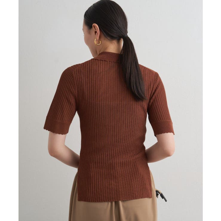 【Loungedress】シアーリブポロKN | PAL GROUP OUTLET | 詳細画像23 