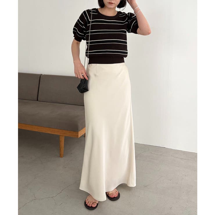 【CAPRICIEUX LE'MAGE】ワッフルボーダーニット | PAL GROUP OUTLET | 詳細画像11 