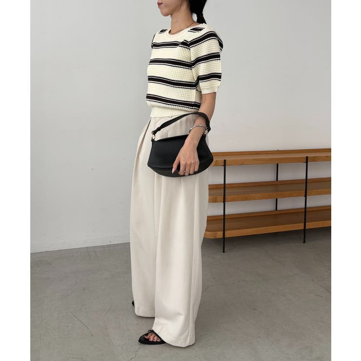 【CAPRICIEUX LE'MAGE】ワッフルボーダーニット | PAL GROUP OUTLET | 詳細画像24 