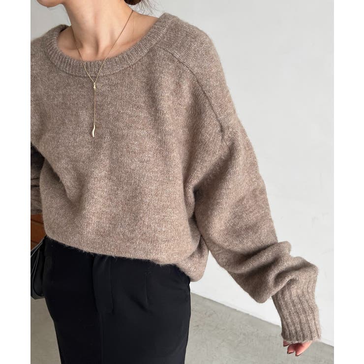 【CAPRICIEUX LE'MAGE】もちふわ2WAYスキッパーニット | PAL GROUP OUTLET | 詳細画像3 