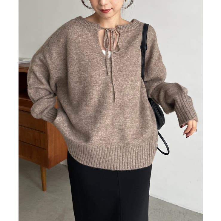 【CAPRICIEUX LE'MAGE】もちふわ2WAYスキッパーニット | PAL GROUP OUTLET | 詳細画像4 