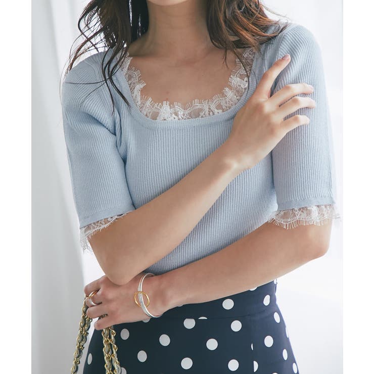 【La boutique BonBon】クールタッチUVレース付きラメリブKN | PAL GROUP OUTLET | 詳細画像4 