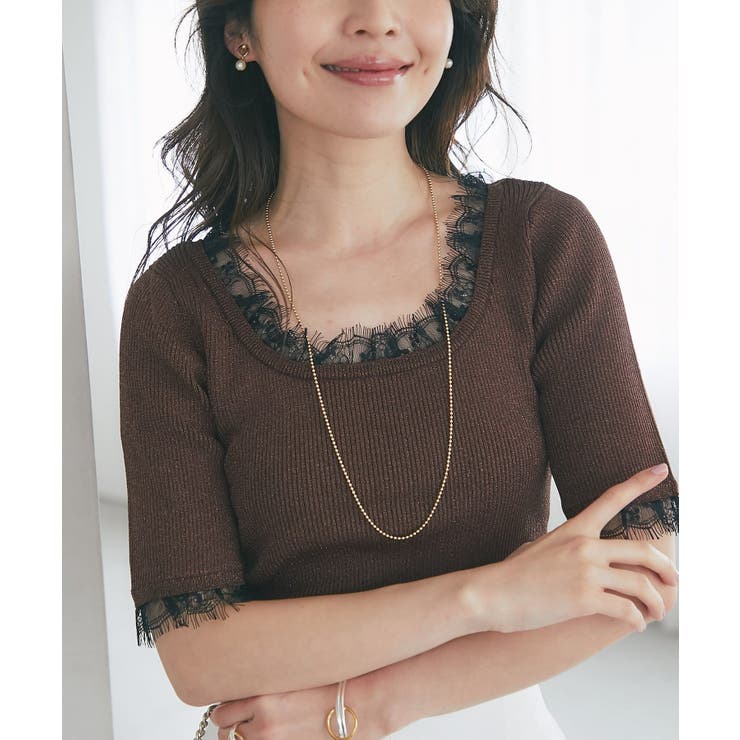 【La boutique BonBon】クールタッチUVレース付きラメリブKN | PAL GROUP OUTLET | 詳細画像22 
