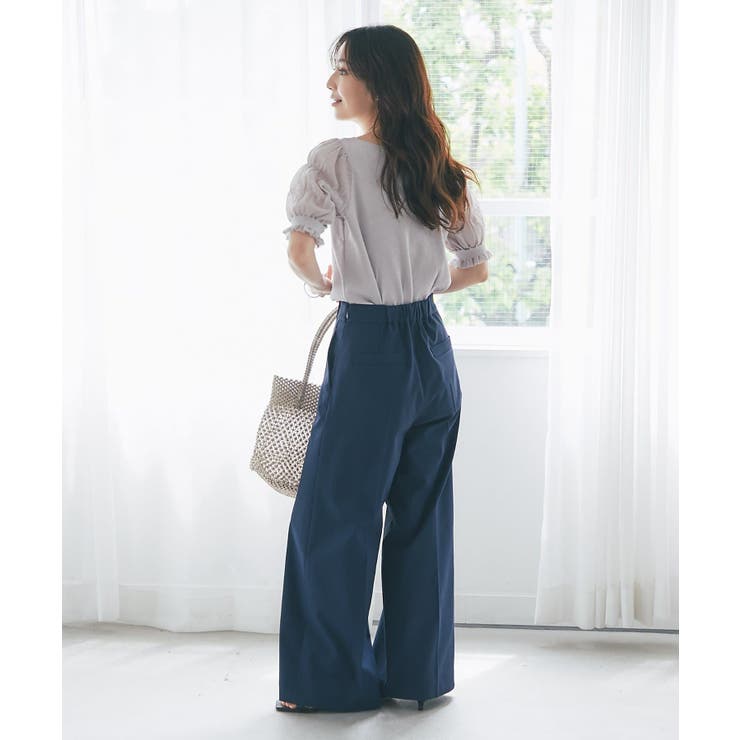 【La boutique BonBon】シャーリング5分袖ラメKN | PAL GROUP OUTLET | 詳細画像6 