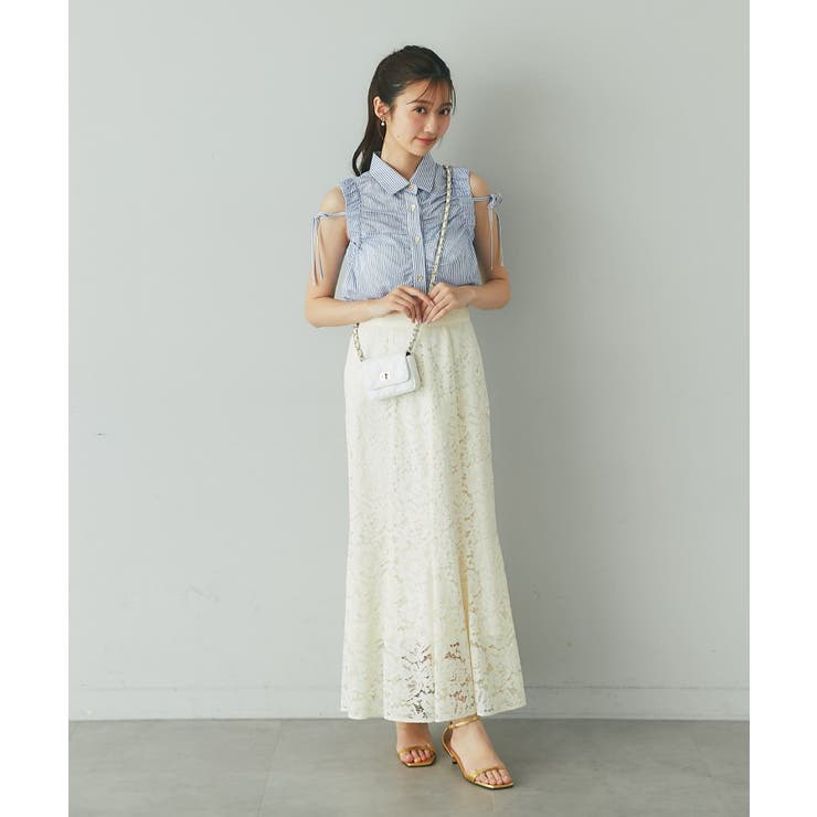【La boutique BonBon】アームギャザーストライプノースリS… | PAL GROUP OUTLET | 詳細画像23 