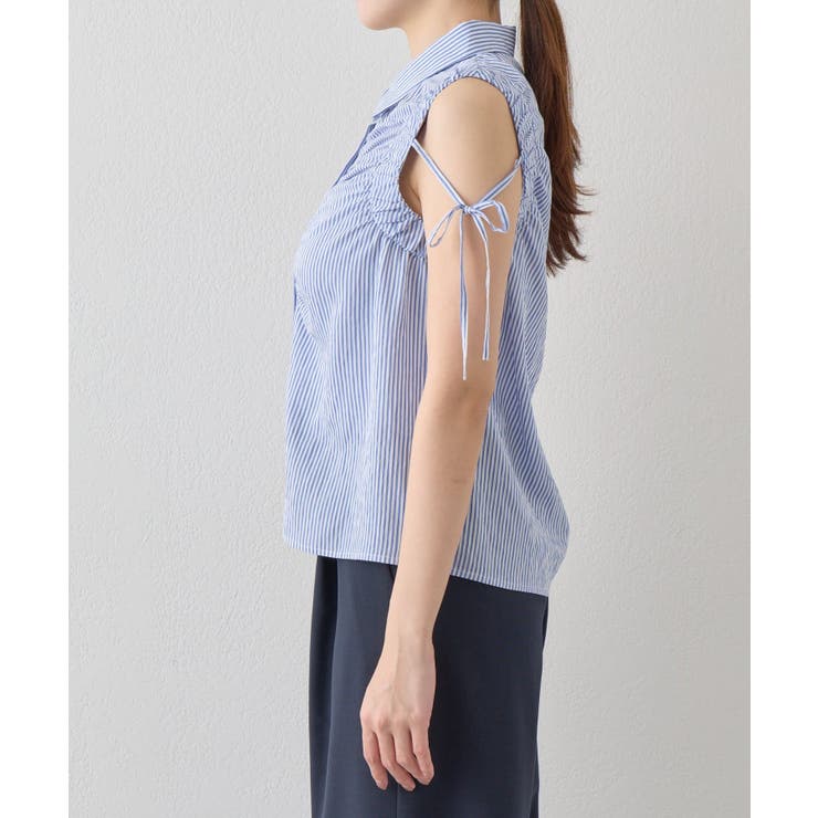 【La boutique BonBon】アームギャザーストライプノースリS… | PAL GROUP OUTLET | 詳細画像27 
