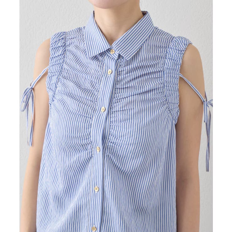 【La boutique BonBon】アームギャザーストライプノースリS… | PAL GROUP OUTLET | 詳細画像30 