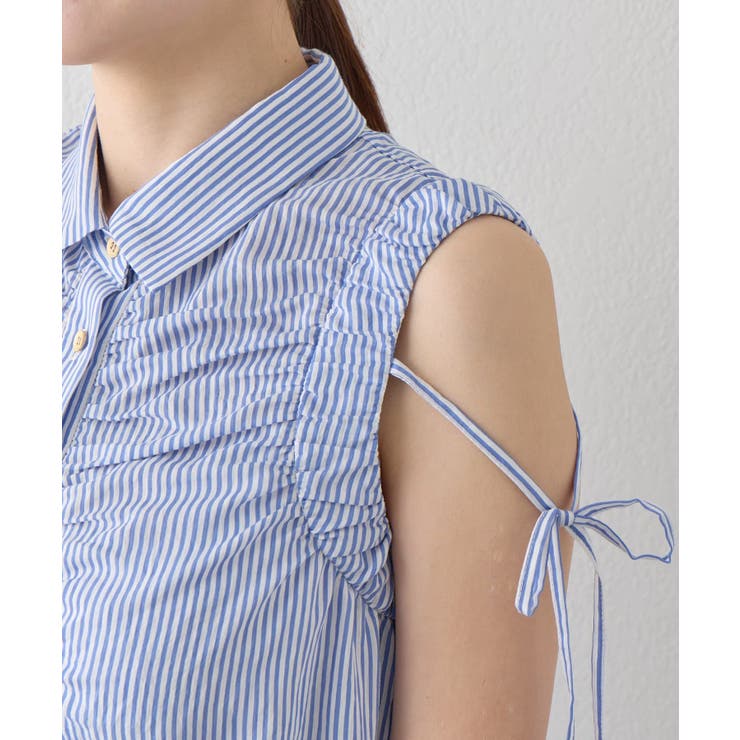 【La boutique BonBon】アームギャザーストライプノースリS… | PAL GROUP OUTLET | 詳細画像33 