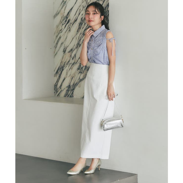 【La boutique BonBon】アームギャザーストライプノースリS… | PAL GROUP OUTLET | 詳細画像18 