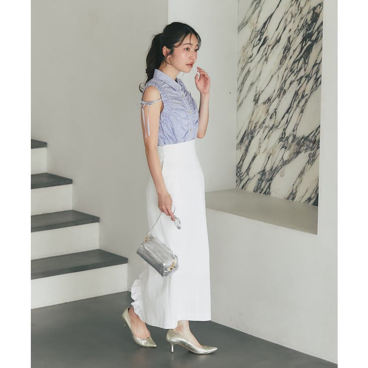 【La boutique BonBon】アームギャザーストライプノースリS… | PAL GROUP OUTLET | 詳細画像19 