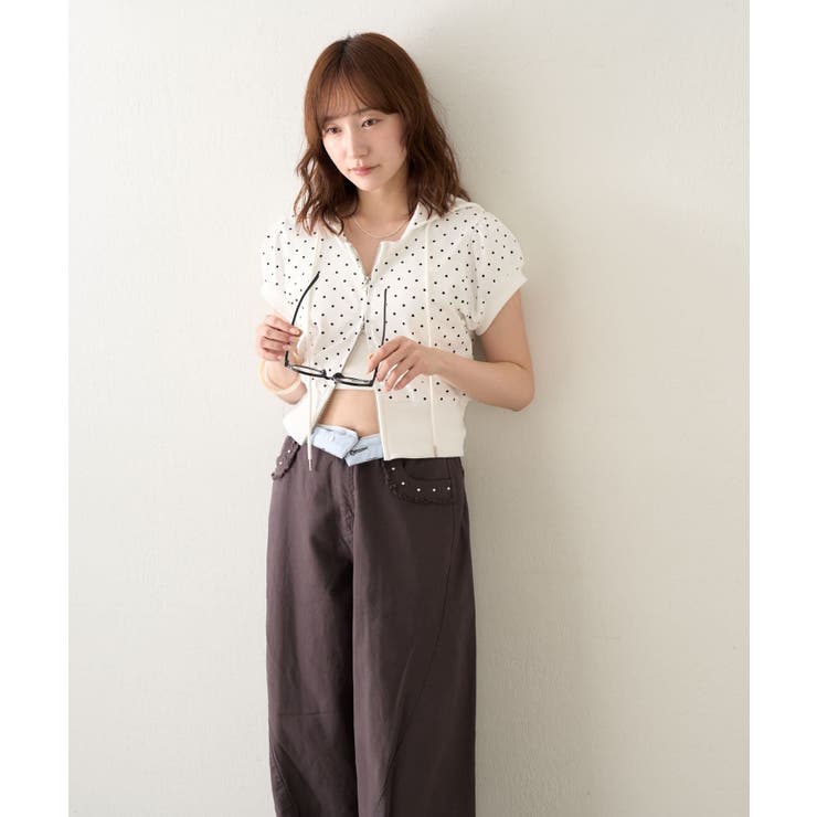 【mline】フーディー 半袖パーカー | PAL GROUP OUTLET | 詳細画像1 
