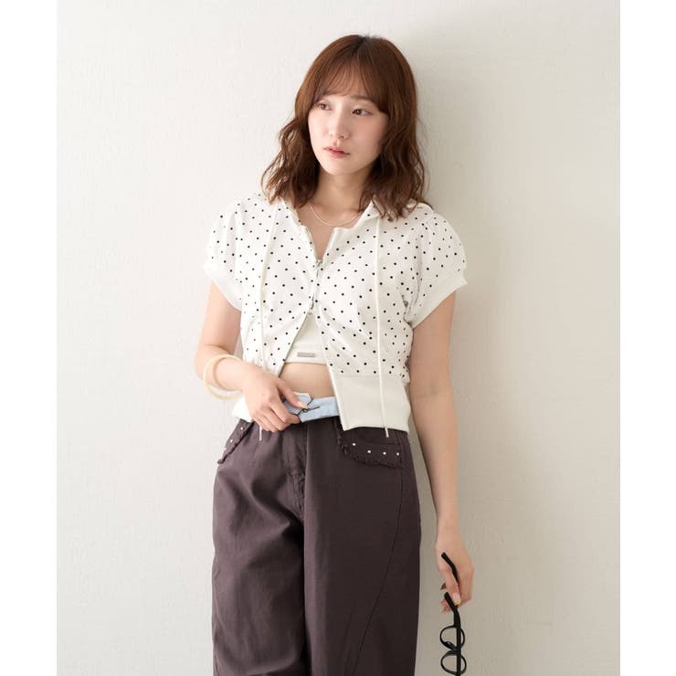 【mline】フーディー 半袖パーカー | PAL GROUP OUTLET | 詳細画像2 