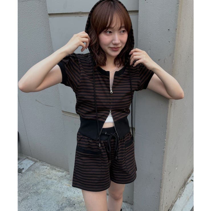 【mline】フーディー 半袖パーカー | PAL GROUP OUTLET | 詳細画像8 