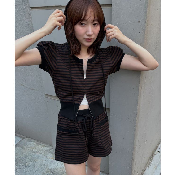 【mline】フーディー 半袖パーカー | PAL GROUP OUTLET | 詳細画像12 