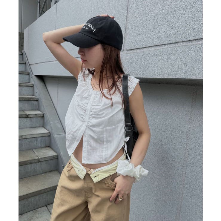 【mline】ギャザーフレンチブラウス | PAL GROUP OUTLET | 詳細画像37 
