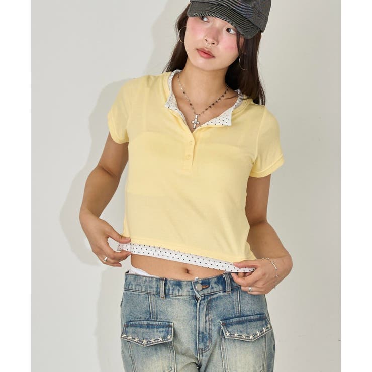 YEL/DOT | 【WHO'S WHO gallery】レイヤードヘンリーS/Sトップス | PAL GROUP OUTLET